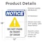 Signmission Do Not Park In Front Of Door Sign, Vinyl Decal, 12in W x 18in L, 2PK OS-2PACK-NS-D-1218-V-11329 - alternate 5